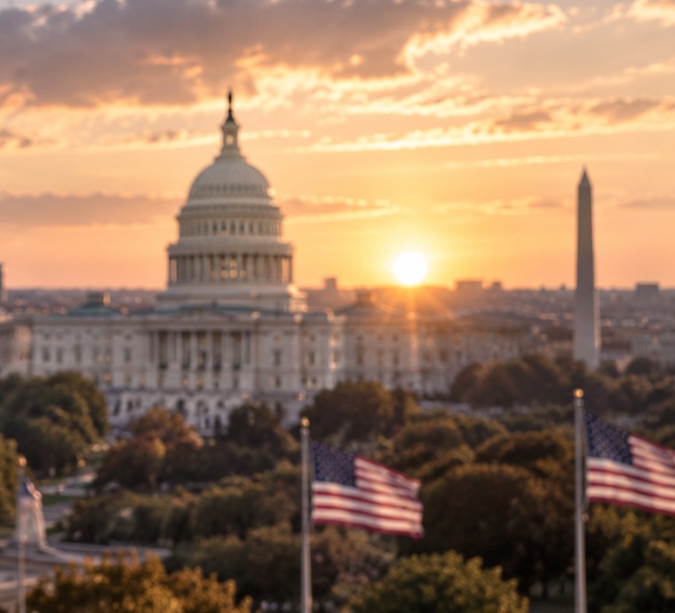 Washington skyline from the supplied scene